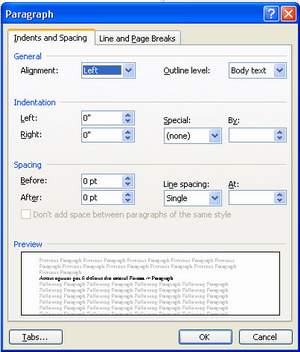 Tutorial Word - Paragraph